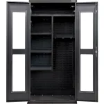 Heavy Duty Configurable Clear View Janitorial Cabinets with Power