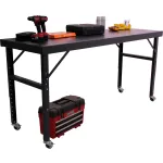 Valley Craft Mobile Adjustable Height Workbenches