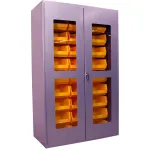 Extra Heavy Duty Clear View Bin Cabinets