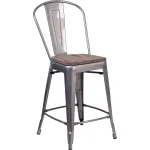 Splat Back Counter Height Stools