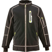 RefrigiWear Extreme Softshell Jacket, Black, -60°F Comfort Rating, 4XL