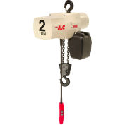 Coffing® JLC 2 Ton, Electric Chain Hoist W/ Chain Container, 10' Lift, 8 FPM, 115/230V