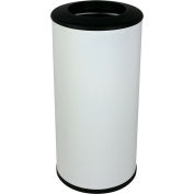 Busch Systems Impact Open Top Receptacle, White w/Black Liner - 102110