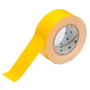 4 Yellow Tape with Blue Center Line - 100' Roll - Safety Floor Tape