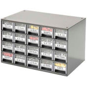 Akro-Mils Steel Small Parts Storage Cabinet 19320 - 17&quot;W x 11&quot;D x 11&quot;H w/ 20 Gray Drawers