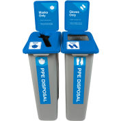 Busch Systems Waste Watcher Double 46 Gallon PPE Disposal Bin - 105406