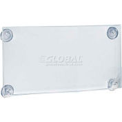 Global Approved 106615 Acrylic Sign Holder W/ Suction Cups, 11" x 8.5"