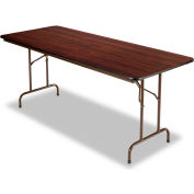 Alera® Laminate Folding Table, Rectangular, 72w x 30d x 29h, Mahogany