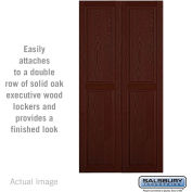 Double End Side Panel 11145 - for 21" Door Deep Solid Oak Executive Wood Locker, Dark Oak
