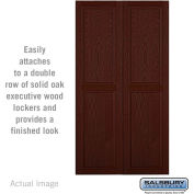 Double End Side Panel 11147 - for 24" Door Deep Solid Oak Executive Wood Locker, Dark Oak