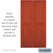 Double End Side Panel 11147 - for 24" Door Deep Solid Oak Executive Wood Locker, Medium Oak