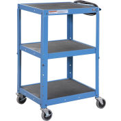 Global Industrial® Steel Audio Visual & Instrument Cart - Blue