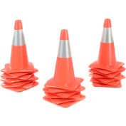 18" Traffic Cone W/ Custom Imprinting, Reflective, Orange, 3 lbs, 1850-00-M-L - Pkg Qty 50
