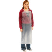 8 Mil Sewn Edge Vinyl Apron - Clear, 35" x 45" - Pkg Qty 12