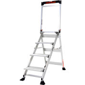 Little Giant® Jumbo Step Aluminum Ladder - 375 lb. Capacity, 4 Step - 11904