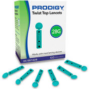 Prodigy&#174; Twist Top Lancets, 28G, 100 Count