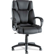 Alera® Fraze High-Back Swivel/Tilt Chair, Black Leather
