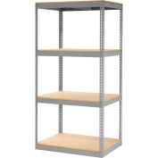 Global Industrial™ Record Storage Rack Without Boxes 42"W x 30"D x 84"H - Gray
