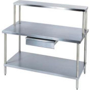 Aero Manufacturing 2-TG3060 14 Gauge Workbench 304 Stainless Steel - Galv. Undershelf 60"W x 30"D