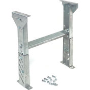 Omni Metalcraft 1.9" Roller Conveyor Leg Support 12"W I.D. with 30" to 42"H