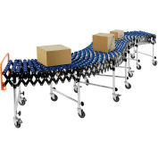 Global Industrial Portable, Flexible & Expandable Conveyor W/ Skate Wheels, Expands 6'2"-24'8"