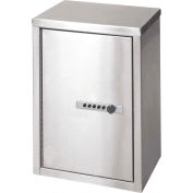 Omnimed® Stainless Steel Double Door Narcotic Cabinet with Combo Lock, 11"W x 8"D x 15"H