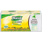 Marcal® MRC6506CT Lunch Napkins, 12-1/2"W x 11-1/4"D, White, 2400/Carton
