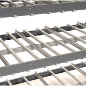 Global Industrial™ Carton Flow Shelving Double Depth 5 LEVEL 96"W x 96"D x 84"H