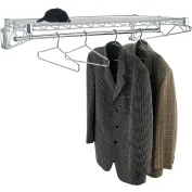 Interion® Wall Mounted Coat Rack - Black