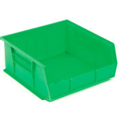 Akro-Mils® AkroBin® Plastic Stack & Hang Bin, 11"W x 10-7/8"D x 5"H, Green - Pkg Qty 6