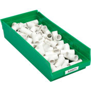 Global Industrial™ Plastic Nesting Storage Shelf Bin 8-3/8"W x 17-7/8"D x 4"H Green - Pkg Qty 12