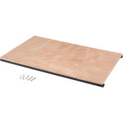 Global Industrial® Additional Shelf Kit for Wood Shelf Truck, 48"L x 24"W, Blue