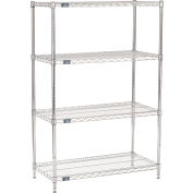 Nexel® Chrome Wire Shelving Starter - 36"W x 18"D x 63"H