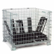 Global Industrial&#153; Folding Wire Container, 48&quot;L x 40&quot;W x 42-1/2&quot;H, 4000 Lb. Capacity
