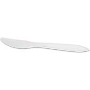 GEN GENMWKIW, Individually Wrapped, Knife, Plastic, White, 1000/Carton