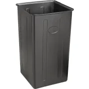 Rubbermaid Commercial Rigid Trash Can Liner,27-1/4 H x ,Gray