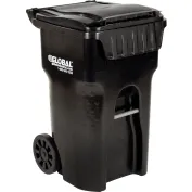 Brute Mobile Rollout Trash Container - 50 Gallon - Gray