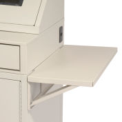 Global Industrial™ Set Of 2 Gray Side Shelves For Security Audio Visual Cart