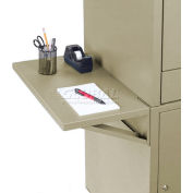 Global Industrial™ Set Of 2 Putty Side Shelves For Security Audio Visual Cart