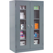 Global Industrial™ Clear View Storage Cabinet Assembled 36x18x78 - Gray
