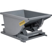 Global Industrial Medium Duty Self Dumping Forklift Hopper, 2 Cu. Yd., 4000 Lbs Cap, Gray
