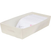 Corrugated Plastic Mail Tray 24-1/2 X 12 X 4-1/2 Natural - Pkg Qty 10