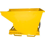3-Way Forklift Entry Option for Global Industrial Self-Dumping Hoppers - Yellow