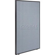 Interion® Pre-Configured Partitioned Office Add-On, 10'W x 10'D x 60"H, Blue