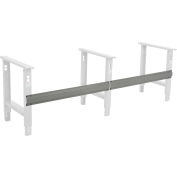 Global Industrial Workbench Steel Stringer For C Channel Adj Leg & Fixed Height, 96"W, Gray