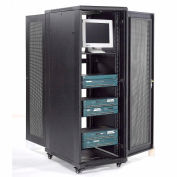 Global Industrial Network Server Data Rack Enclosure Cabinet, Vented Doors, 37U, Unassembled