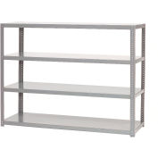 Global Industrial Extra Heavy Duty Shelving, 48"W x 18"D x 72"H, 4 Shelves, Gray