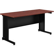 Interion® 60"W Desk - Mahogany