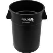 Global Industrial™ Plastic Trash Can - 44 Gallon Black