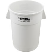 Global Industrial™ Plastic Trash Can - 44 Gallon White